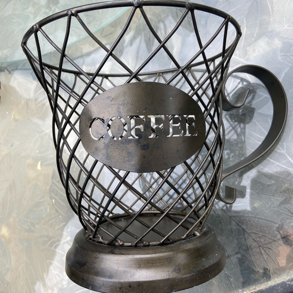 Coffee pod holder - oiled rubbed bronze 9x7x5.3